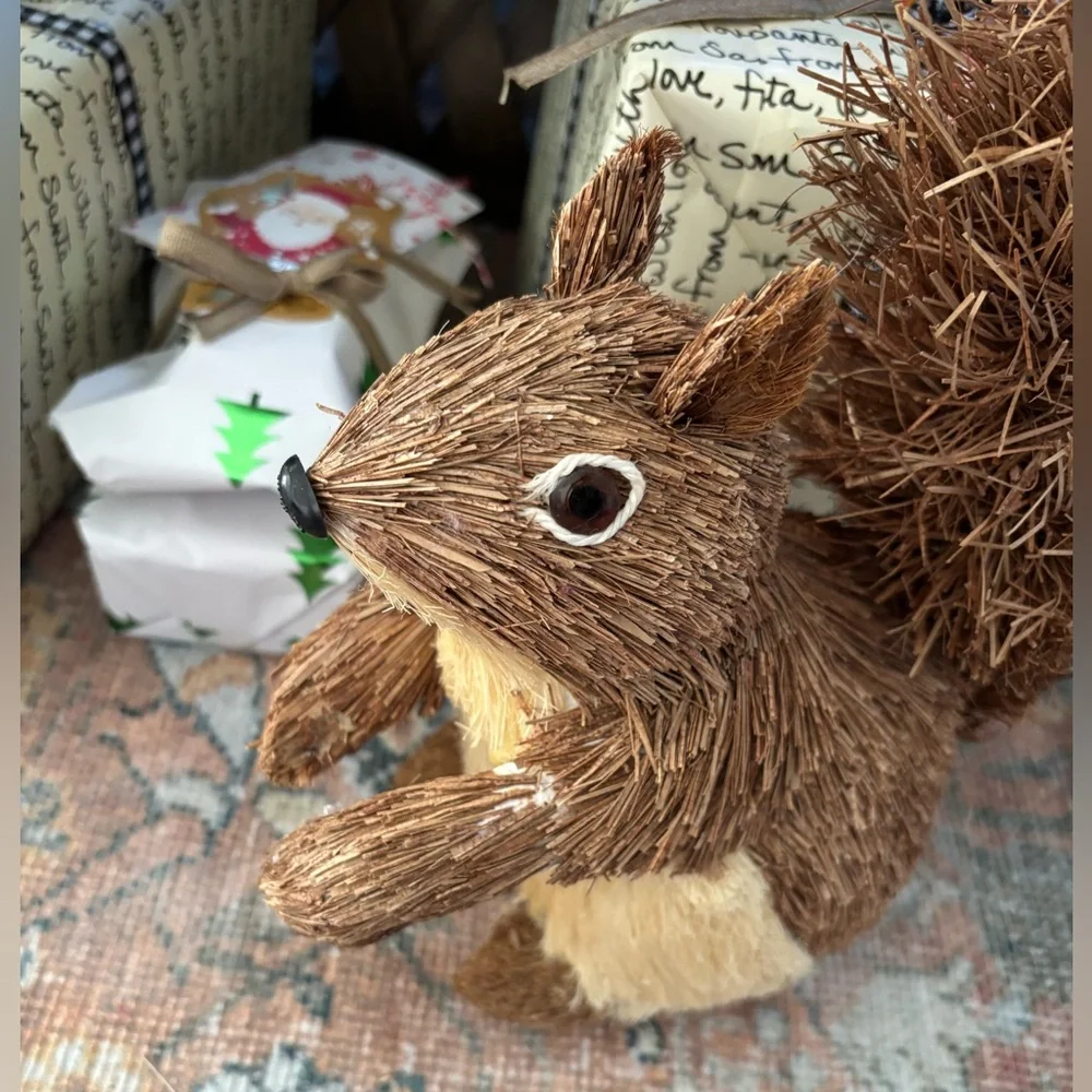 🌿🎄 Pottery Barn Squirrel Christmas Decoration